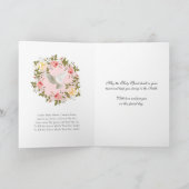 Bevestiging van verzadiging Kroonsteker Florale ad Feestdagen Kaart (Binnen)