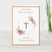 Bevestiging van verzadiging Kroonsteker Florale ad Feestdagen Kaart (Voorkant)