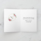 Bevestiging van verzadiging Kroonsteker Florale ad Feestdagen Kaart (Binnen)
