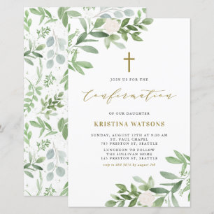 Bevestiging van waterverf Greenery en bloemen