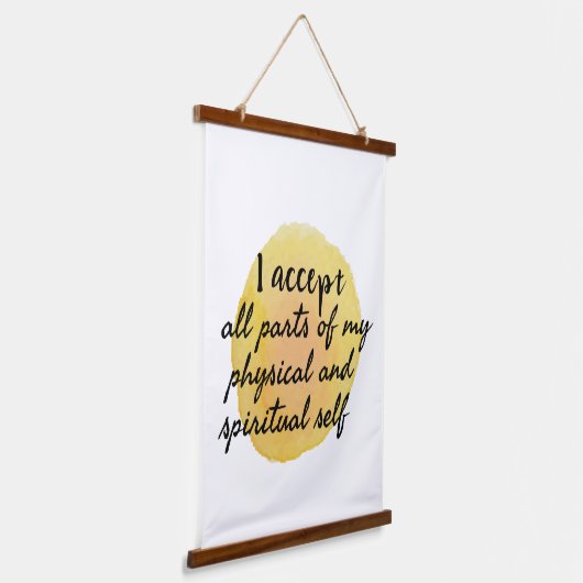 bevestiging van zelfliefde en zelfzorg hangend wandkleed (Gebogen)