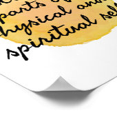 bevestiging van zelfliefde en zelfzorg poster (Hoek)