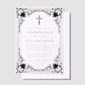 Bevestiging Vintage Elegant Religieus Transparant Vellum Uitnodigingen (Offset)