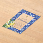 Bevestiging voor haar citroen mediterrane Tegel Acryl Uitnodigingen (Laagn)