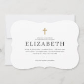 Bevestiging voor haar eenvoudige Faux Gold Cross Kaart (Voorkant)