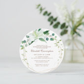 Bevestiging voor haar geometrische moderne witte b kaart (Staand voorkant)