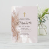 Bevestiging voor haar Gold Waterverf Cross Kaart (Staand voorkant)