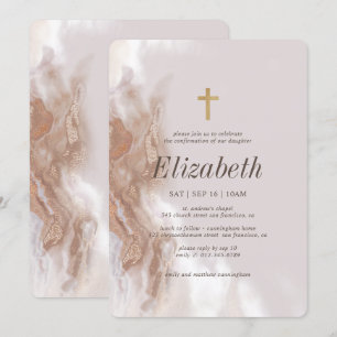 Bevestiging voor haar Gold Waterverf Cross Kaart