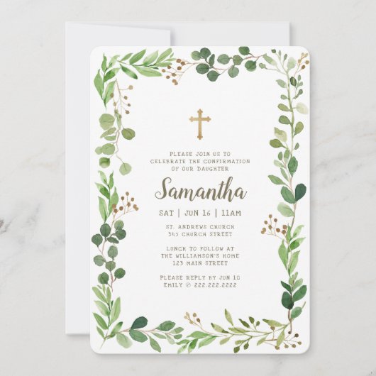 Bevestiging voor haar Waterverf afvulkruis Kaart (Voorkant)