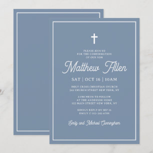 Bevestiging voor hem eenvoudige elegante moderne k kaart