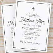 Bevestiging voor hem eenvoudige elegante moderne k kaart