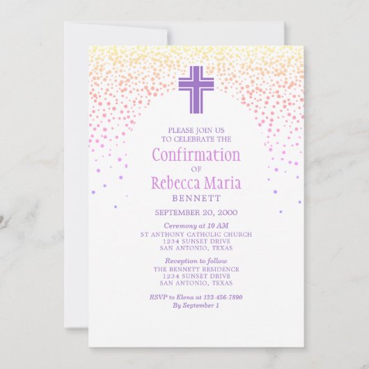 Bevestiging voor meisjes kaart (Voorkant)