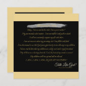 Bevestiging voor moeders - single note Kaart (Voorkant / Achterkant)