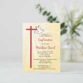 Bevestiging voor Son Rode Kruis & Dove Gold Rays Briefkaart (Staand voorkant)