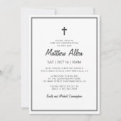 Bevestiging voor uw moderne eenvoudige Lijst Kaart (Voorkant)