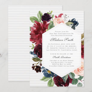 Bevestiging Waterverf Floral Kaart