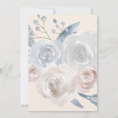 Bevestiging waterverf florale hoeken kaart (Achterkant)