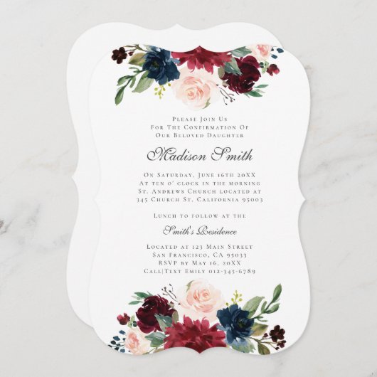 Bevestiging Waterverf Kaart (Voorkant / Achterkant)