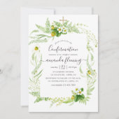 Bevestiging waterverf Land Rustic Greenery Kaart (Voorkant)