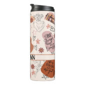 Bevestiging Zelf Liefde Abstract Pastel Kleuren Bo Thermosbeker (Geroteerd rechts)