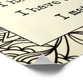 Bevestiging zelf waard Je maakt Abstract Mandala b Poster (Hoek)