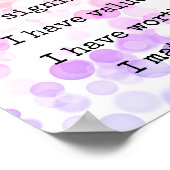 Bevestiging zelf-wortaanmoediging die u belangrijk poster (Hoek)