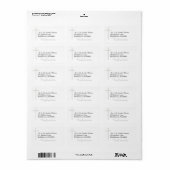 Bevestiging Zilveren Kruis Adreslabels Etiket (Full Sheet)