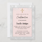 Bevestiging zilveren roos gouden luxe luxe kaart (Voorkant)