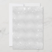 Bevestiging zilveren roos gouden zwarte sparken kaart (Achterkant)