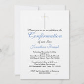 Bevestiging Zonneblauw-grijze uitnodiging (Voorkant)