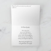 “Bevestiging Zonsondergang” Condoleancekaart Kaart (Binnen)