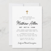 Bevestiging Zoon Eenvoudige Moderne Minimalistisch Kaart (Voorkant)