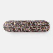bevestiging zwart - hartritme persoonlijk skateboard (Horizontaal)