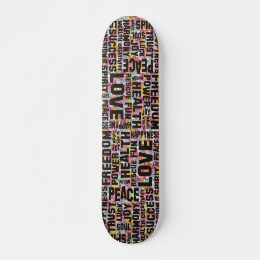 bevestiging zwart - hartritme persoonlijk skateboard (Voorkant)