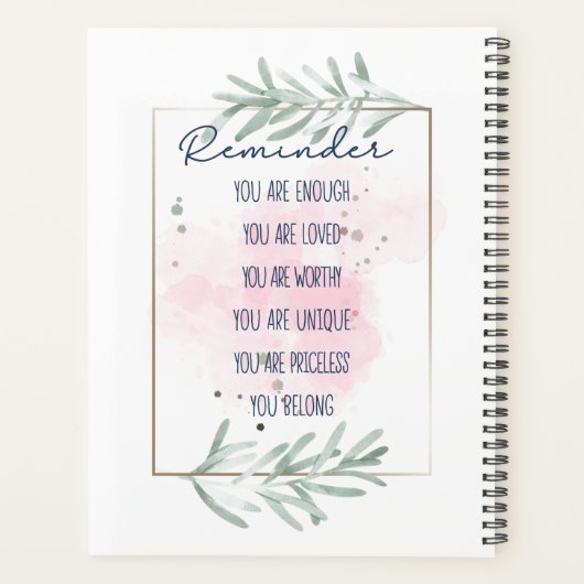 Bevestigingen herinnering planner (Achterkant)