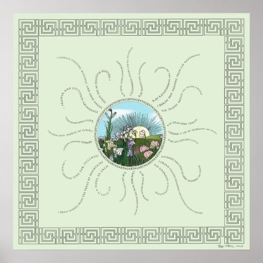 Bevestigingen met Storybook Sunrise Poster (Voorkant)