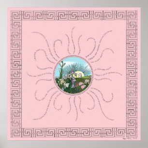 Bevestigingen met Storybook Sunrise Poster