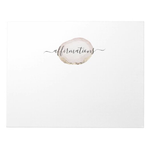 Bevestigingen op geagate notebooks notitieblok (Voorkant)