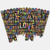 Bevestigingen van het Leven - positieve woorden 4a Bedankdoosjes (Ongevouwen)