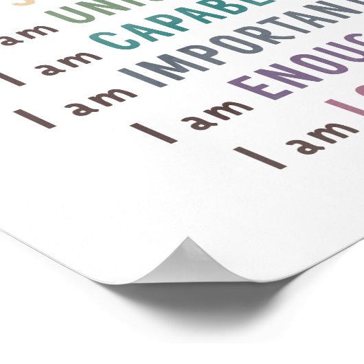 Bevestigingen voor het kalmeren van het hoekdecor  poster (Hoek)