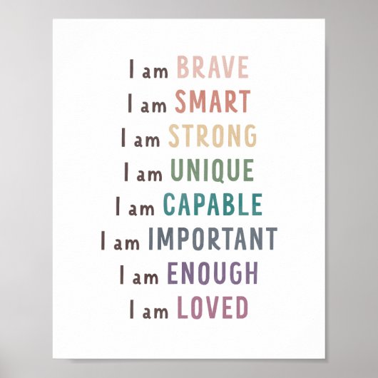 Bevestigingen voor het kalmeren van het hoekdecor  poster (Voorkant)