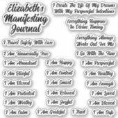 Bevestigingen voor Vision Board en Journal Vinyl Sticker (Voorkant)