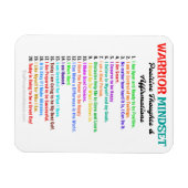BEVESTIGINGEN WARRIOR MINDSET MAGNEET (Horizontaal)