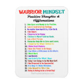 BEVESTIGINGEN WARRIOR MINDSET MAGNEET (Verticaal)