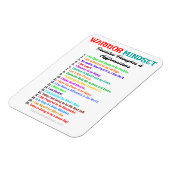 BEVESTIGINGEN WARRIOR MINDSET MAGNEET (Linkerzijde)