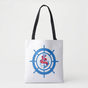 Bevestigings- en stuurwiel tote bag