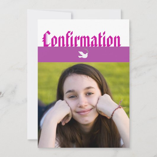 Bevestigingsaankondiging Kaart (Voorkant)