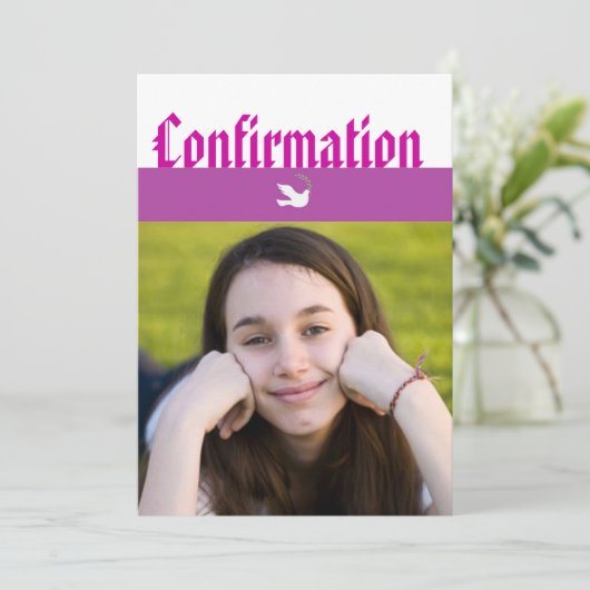 Bevestigingsaankondiging Kaart (Staand voorkant)