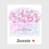 Bevestigingsballoons Sticker (Vel)