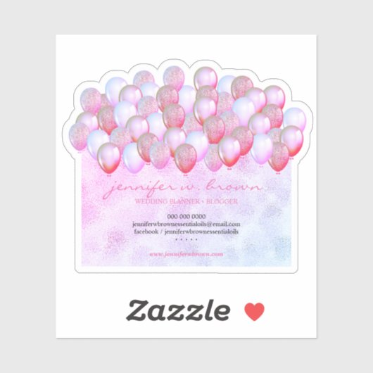 Bevestigingsballoons Sticker (Vel)